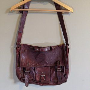 Brown Leather Messenger Bag